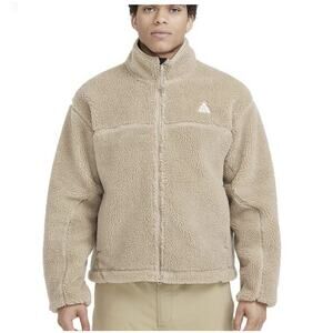 Nike Jacket Mens XL Tan ACG Canwell Glacier Therma-FIT ADV Windproof Zip Fleece